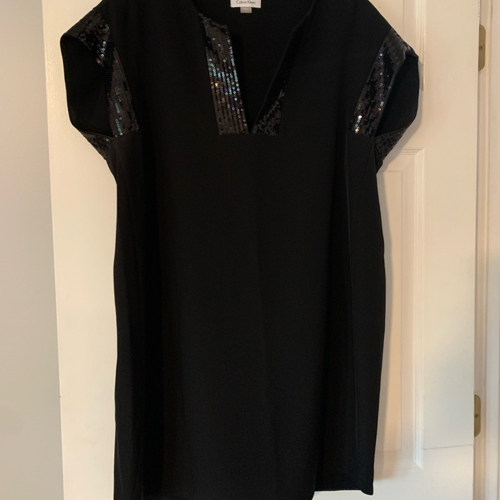 Calvin Klein Tunic Dress with Sequin Embellished